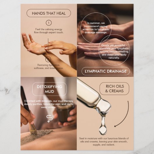 Modern Salon Spa Promotion  Flyer (Voorkant)