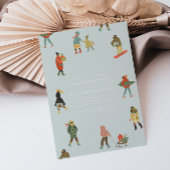 Modern Samen Kerstmis vieren Kaart