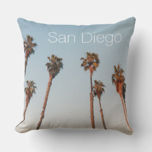 Modern San Diego Tall Palm Trees Blue Sky Souvenir Kussen
