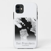 Modern San Francisco City Map Case-Mate iPhone Case (Achterkant)