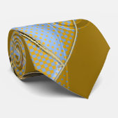 Modern Sandy Beach Fantasy Abstract Stropdas (Opgerold)