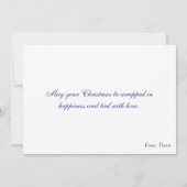 Modern Santa Claus Kaart (Achterkant)