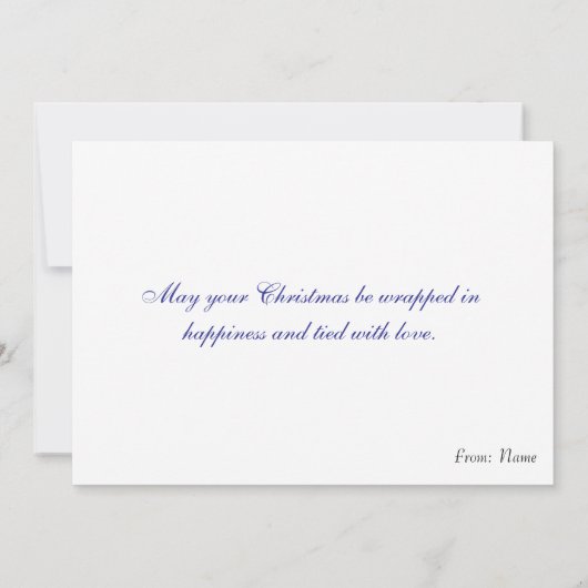 Modern Santa Claus Kaart (Achterkant)