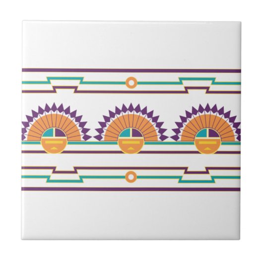 Modern Santa Fe Tegeltje (Voorkant)