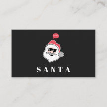Modern Santa Minimalist Cool Fun Whimsical Trendy