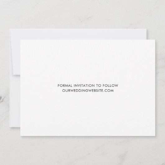 Modern Save The Date (Achterkant)