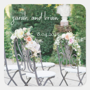 Modern Save the Date Aangepaste Stickers