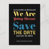 Modern Save The Date Announcement Briefkaart (Voorkant)