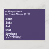 Modern Save the Date Briefkaart (Achterkant)