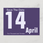 Modern Save the Date Briefkaart (Voorkant)