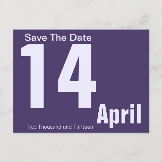 Modern Save the Date Briefkaart (Voorkant)