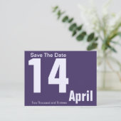 Modern Save the Date Briefkaart (Staand voorkant)