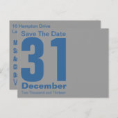 Modern Save the Date Briefkaart (Voorkant / Achterkant)