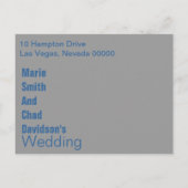 Modern Save the Date Briefkaart (Achterkant)