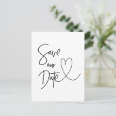 Modern Save the Date Briefkaart Uitnodigingen (Staand voorkant)