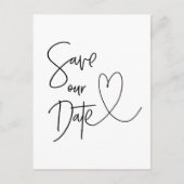 Modern Save the Date Briefkaart Uitnodigingen (Voorkant)