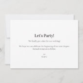 Modern Save the Date bruiloft Notice Kaart (Achterkant)