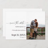 Modern Save the Date bruiloft Notice Kaart (Voorkant / Achterkant)