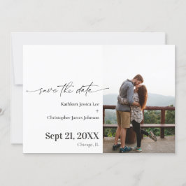 Modern Save the Date bruiloft Notice Kaart
