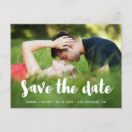 Modern Save the Date foto briefkaart