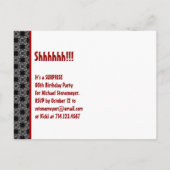 Modern Save the Date Jaar Surprise Party W1983 Aankondigingskaart (Achterkant)