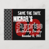 Modern Save the Date Jaar Surprise Party W1983 Aankondigingskaart (Voorkant)