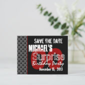 Modern Save the Date Jaar Surprise Party W1983 Aankondigingskaart (Staand voorkant)