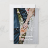 Modern Save the Date Kaart Custom Bedankt kaart (Voorkant)