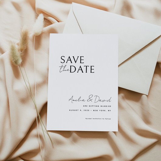 Modern Save the Date Kaart Sjabloon