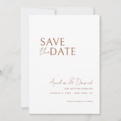 Modern Save the Date Kaart Sjabloon (Voorkant)