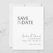 Modern Save the Date Kaart Sjabloon (Voorkant)