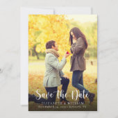 Modern Save the Date Photo Wedding Notice (Voorkant)
