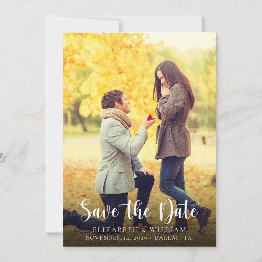 Modern Save the Date Photo Wedding Notice (Voorkant)