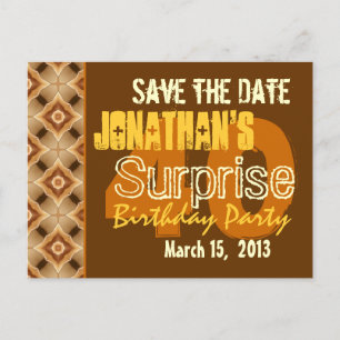 Modern Save the Date Surprise 40th Party W1946 Aankondigingskaart