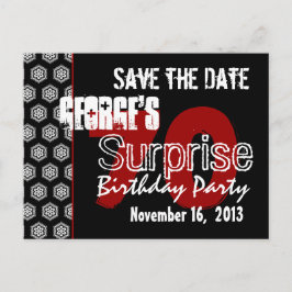 Modern Save the Date Surprise 70th Party W1943 Aankondigingskaart