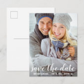 Modern Save the Date Verloving Foto Briefkaart WSB (Voorkant / Achterkant)