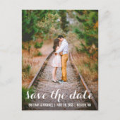 Modern Save the Date Verloving Photo Briefkaart LB (Voorkant)