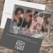 Modern Save the Date Wedding Photo