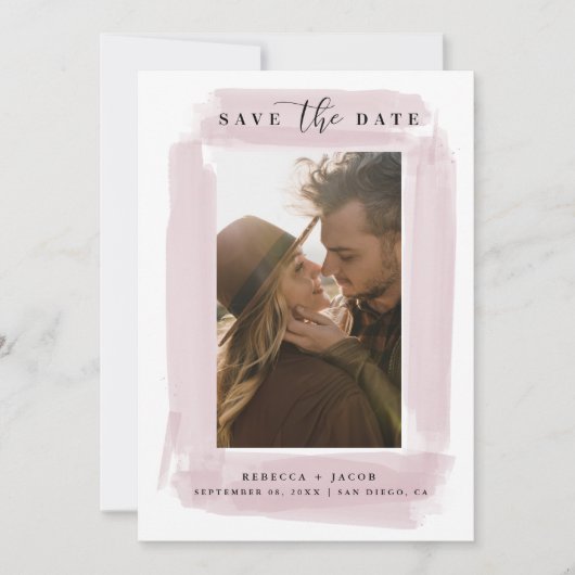 Modern Save the Date Wedding Photo (Voorkant)