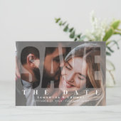 Modern Save the Date Wedding Photo (Staand voorkant)