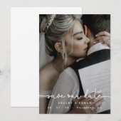 Modern Save the Date Wedding, Sjabloon, Photo Invi Kaart (Voorkant / Achterkant)