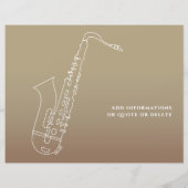 Modern Saxofoon Cursus Voltooiingscertificaat (Achterkant)