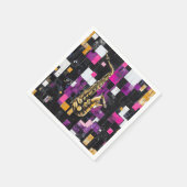 Modern saxofoonpatroon servet (Hoek)