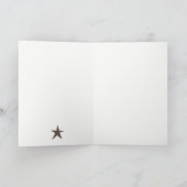 Modern Scandi Minimal Blush Heart Christmas Tree Feestdagen Kaart (Binnen)