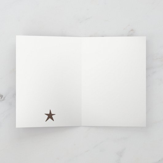 Modern Scandi Minimal Blush Heart Christmas Tree Feestdagen Kaart (Binnen)