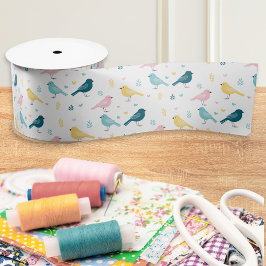 Modern Scandi Vogel Patroon Lint