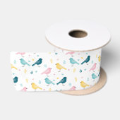 Modern Scandi Vogel Patroon Lint (Spoel)