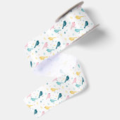Modern Scandi Vogel Patroon Lint (Achterkant)