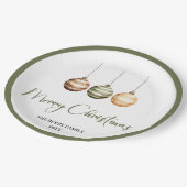 Modern Scandinavian Christmas Custom Dinner Plates Papieren Bordje (Gekanteld)