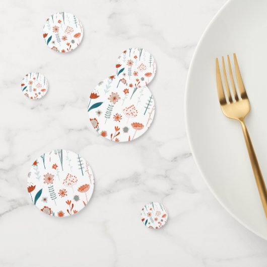 Modern Scandinavian Floral Confetti (Groep)